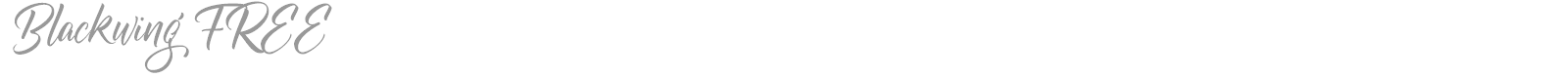 Blackwing font preview